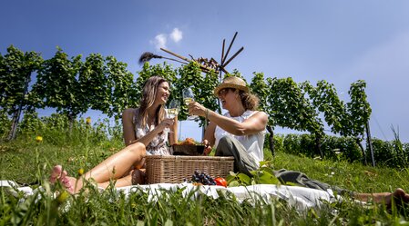 Picnic in vineyard (Ratsch at the wine route) | © Steiermark Tourismus | Tom Lamm